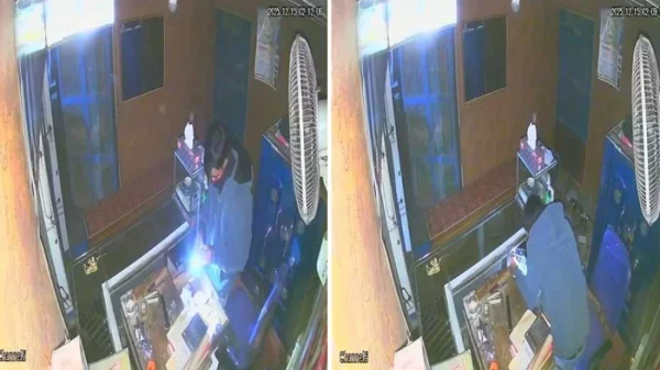 Person working in a small shop