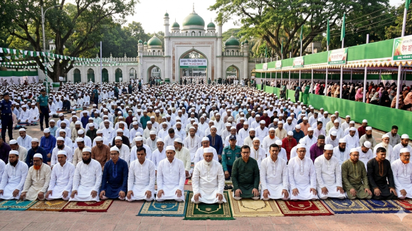 এক নজরে বরিশাল কেন্দ্রীয় ঈদ জামাত ২০২৬