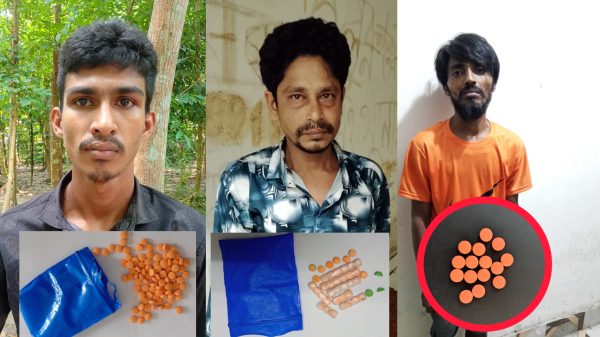 বরিশাল এয়ারপোর্ট থানার পৃথক অভিযানে ইয়াবাসহ আটক ৩