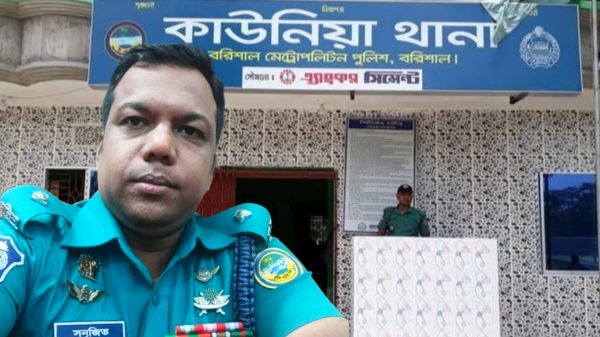 কাউনিয়া থানার ওসি সনজিত চন্দ্র নাথ