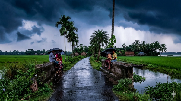 বরিশালসহ দেশের বিভিন্ন অঞ্চলে বজ্রসহ ভারী বৃষ্টির পূর্বাভাস