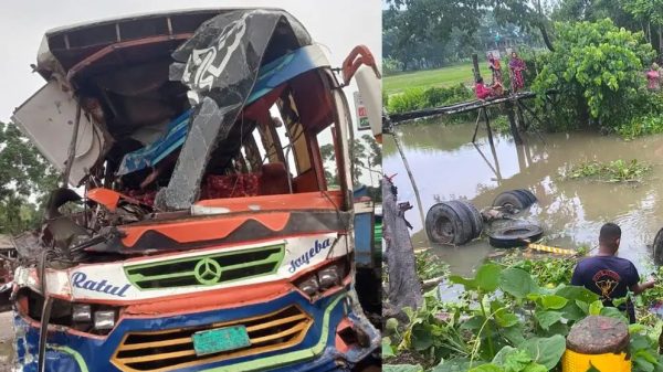 বরিশালের দুই মহাসড়কে পৃথক সড়ক দুর্ঘটনা: নিহত ২, আহত অন্তত ১০