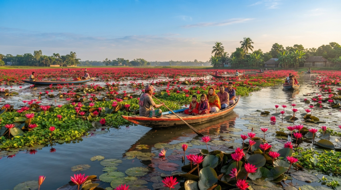 সাতলার লাল শাপলার বিল: বরিশালের দর্শনীয় স্থান ও ভ্রমণের সম্পূর্ণ গাইড