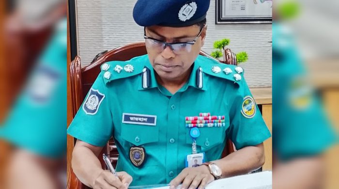 বরিশাল মেট্রোপলিটন পুলিশের নবনিযুক্ত কমিশনার আবু রায়হান মুহাম্মদ সালেহ যোগদান 