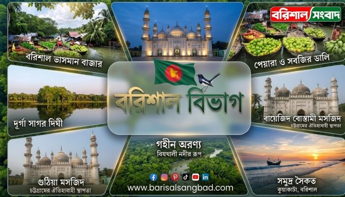 বরিশাল বিভাগ: ৬ জেলা, ইতিহাস, দর্শনীয় স্থান ও পরিচিতি